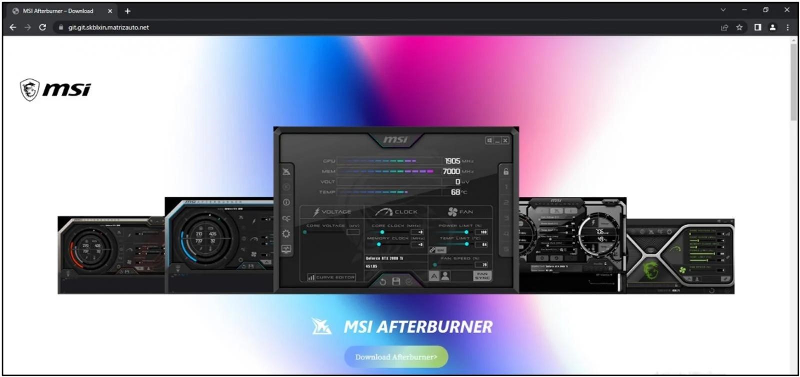 Fake MSI Afterburner