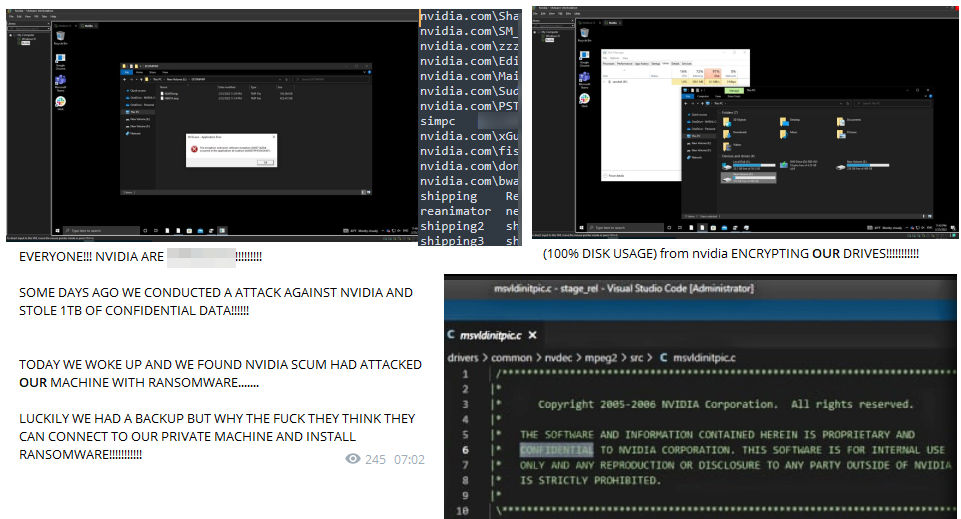 Nvidia ransomware attack