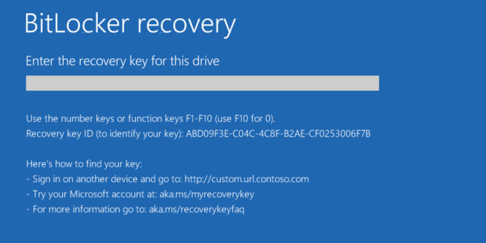 BitLocker recovery