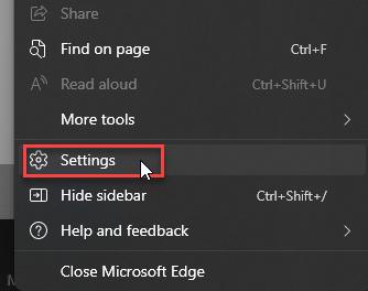 Microsoft Edge: Settings