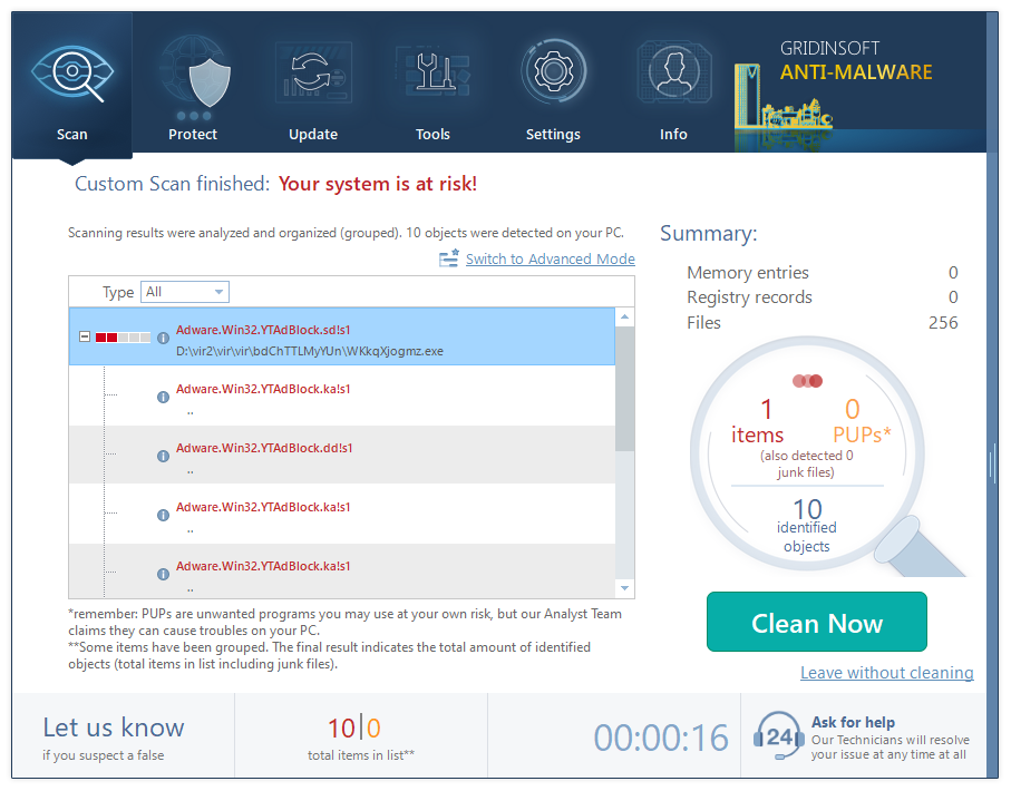 Perform the scan every day for better virus protection