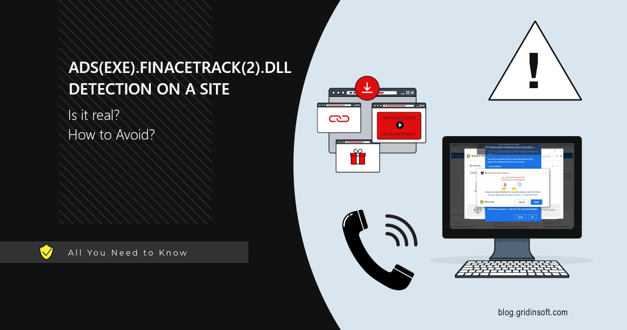 Ads(exe).Finacetrack(2).dll Scam Site