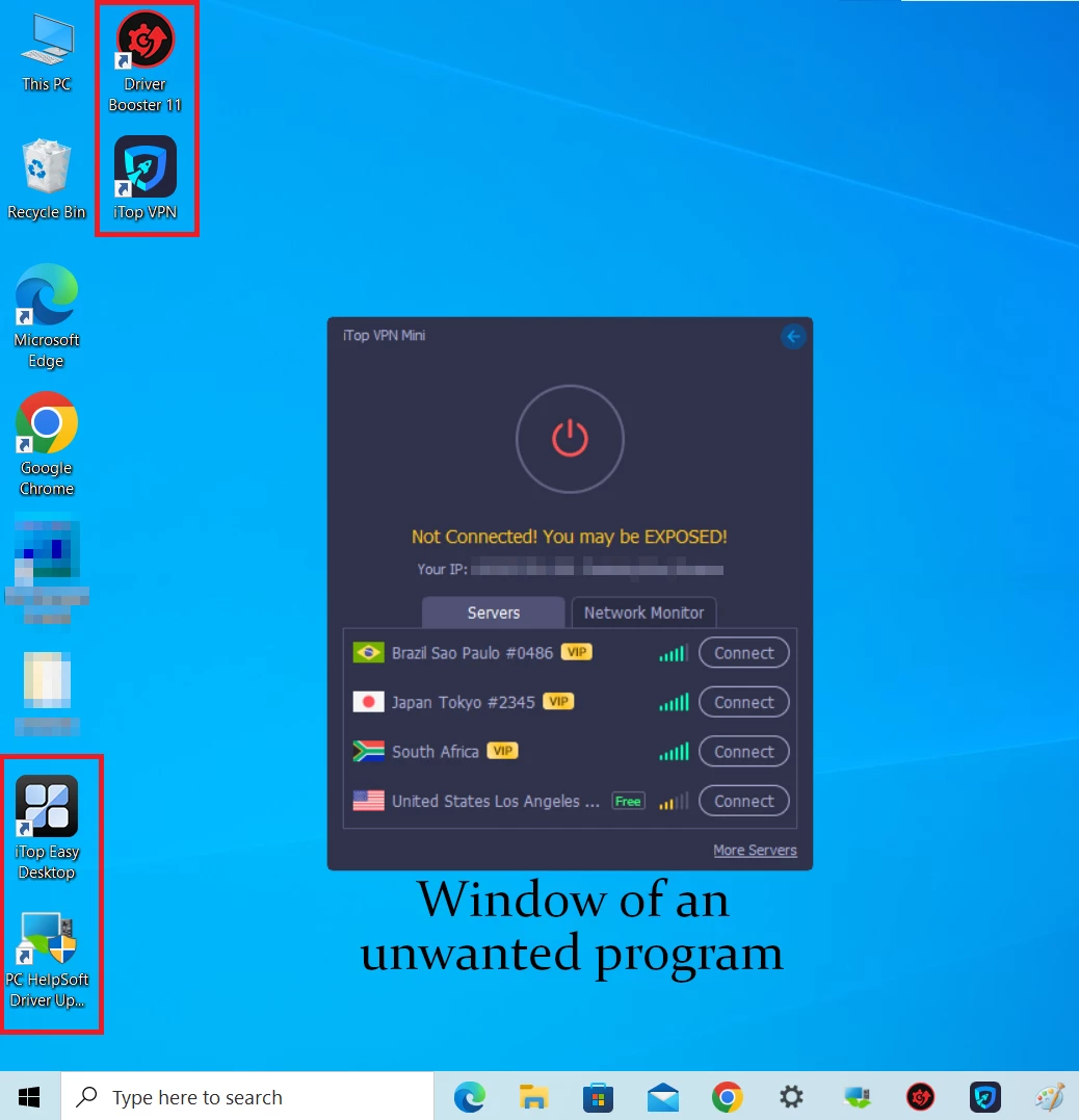 Unwanted programs CandyOpen