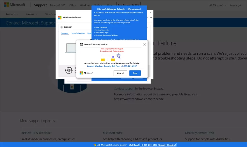 Fake Virus Alert From Microsoft Defender