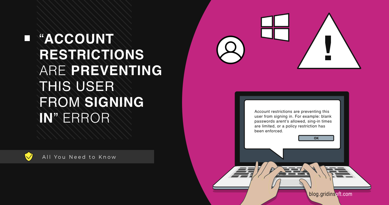Account restrictions are preventing this user from signing in - Problem Solved