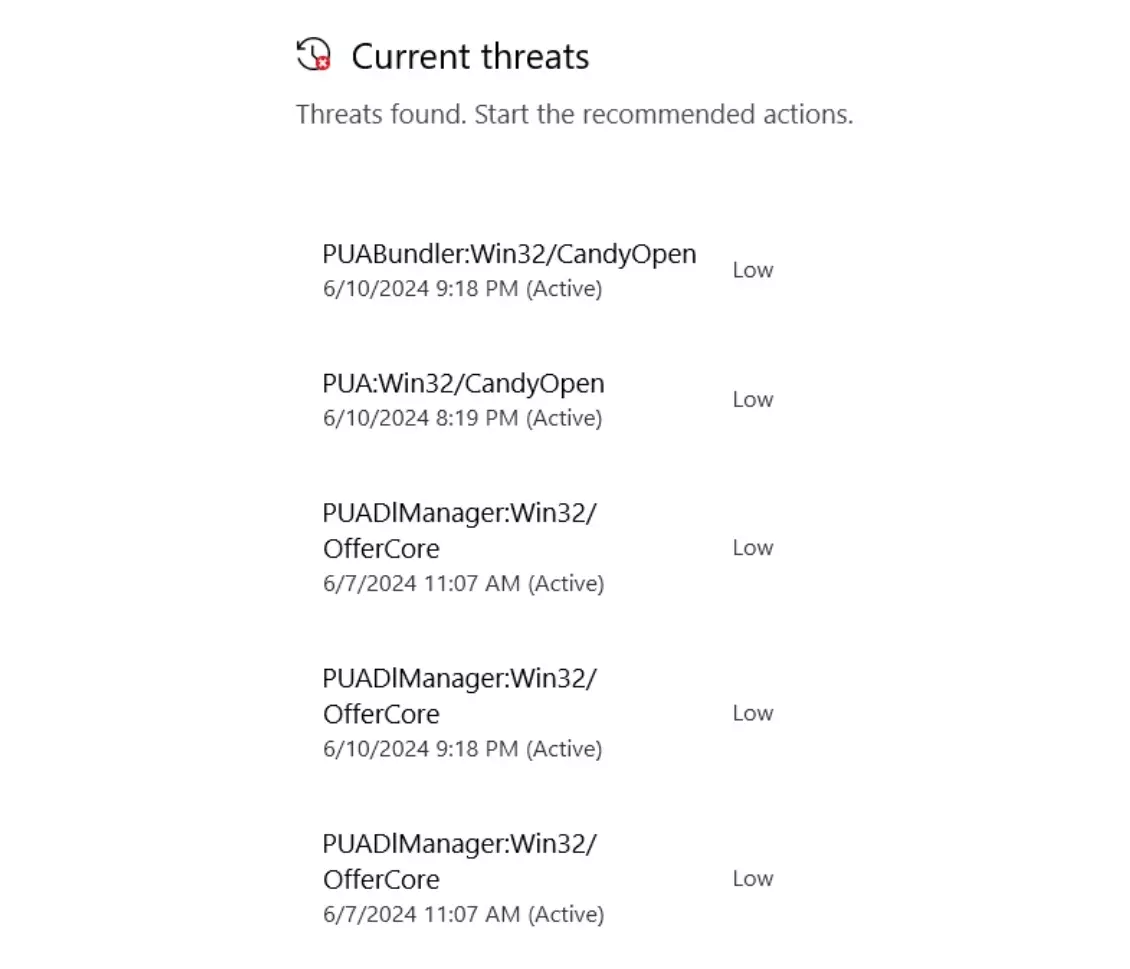 PUA OpenCandy Detection